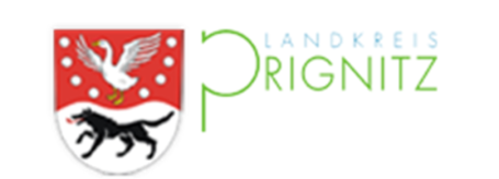 Logo von SOS-Kinderdorf Prignitz mit zwei Kindern und grünem Schriftzug.